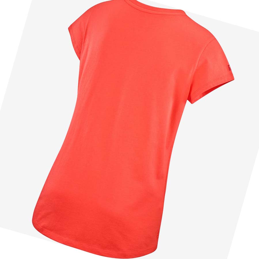 Salomon OUTLIFE SCOOP HEM TEE W Póló Női Narancssárga | HU 3055SGL